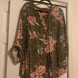 Torrid floral blouse